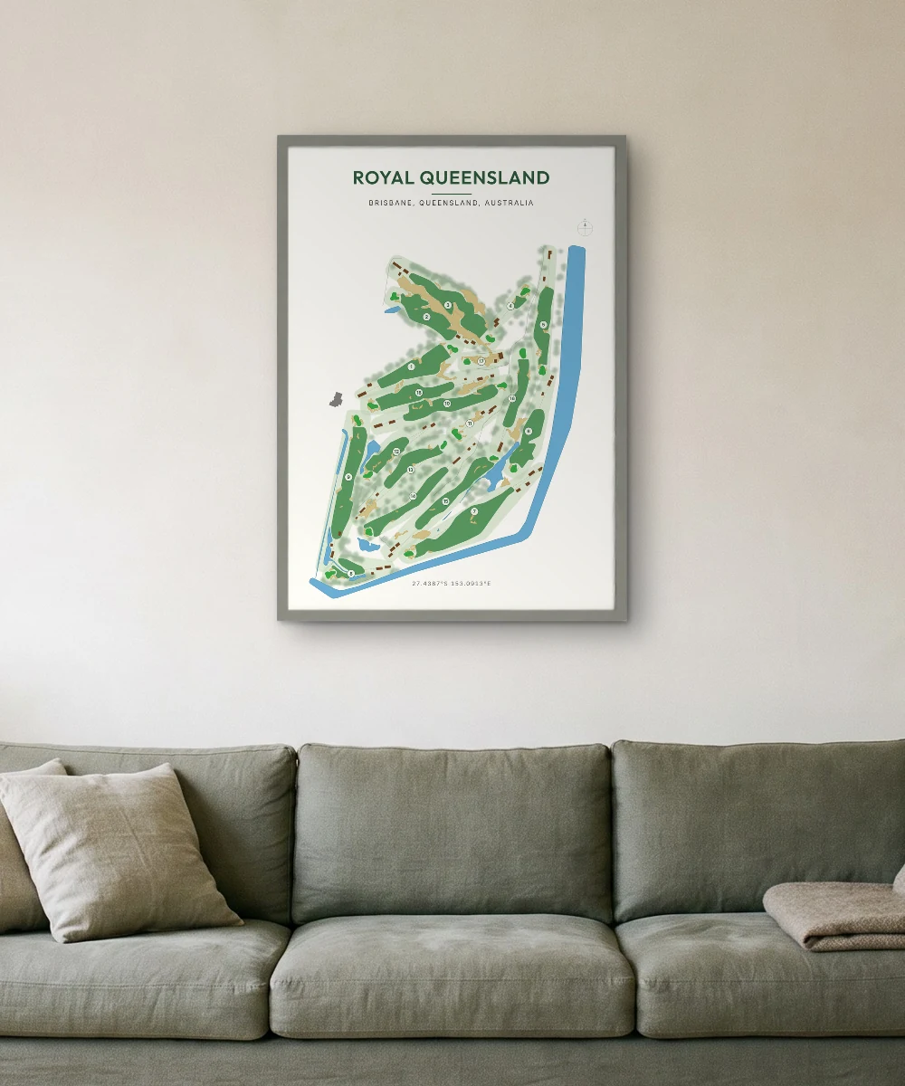 Royal Queensland in the Classic Light style, in a Light Grey frame